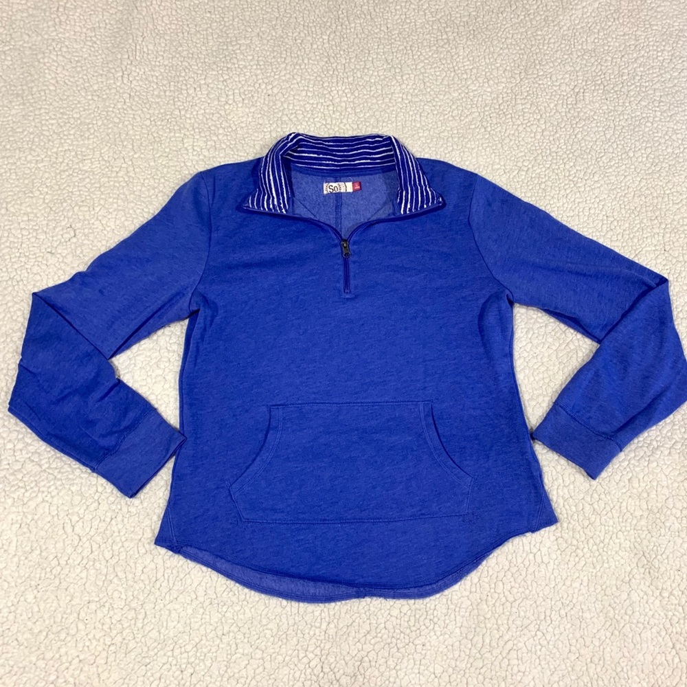 NWOT SO Quarter Zip Pullover-Size L